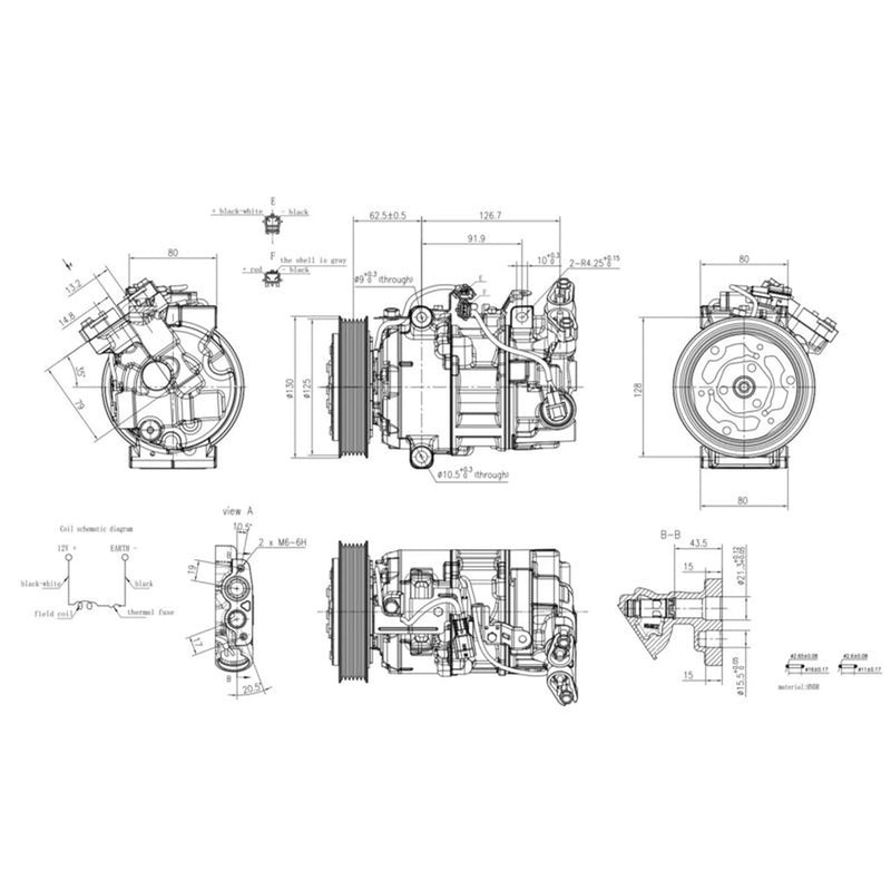 Hella Air Conditioning Compressor 8FK 366 202-021