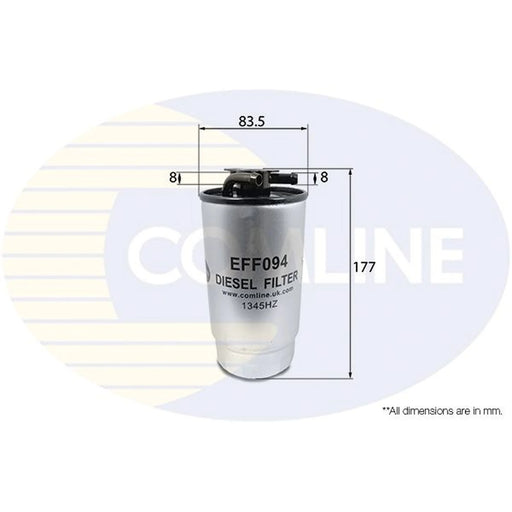 Comline Fuel Filter Element fits Alpina D10 2000-2003 3.0