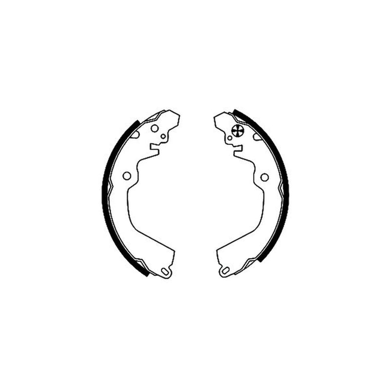 Mintex Brake Shoe Set Axle Kit fits Mitsubishi Carisma 1995-2006 1.3 1.6 1.8 1.9
