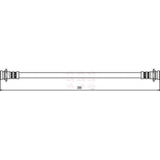 Apec Brake Hydraulic Hose Line Rear fits Opel Agila A 2000-2007 1.0 1.2