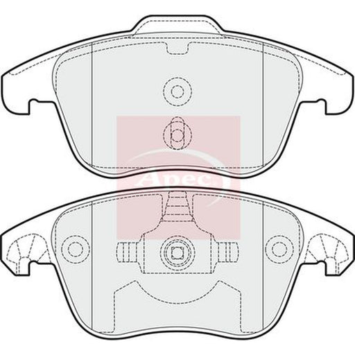 Apec Front & Rear Brake Discs & Pads fits Peugeot 3008 I 2011-2016 2.0