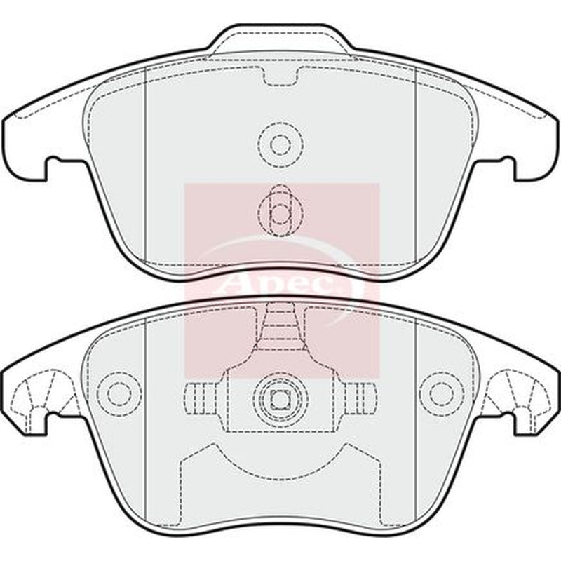 Apec Front & Rear Brake Discs & Pads fits Peugeot 5008 2009-2017 1.2 1.6 2.0