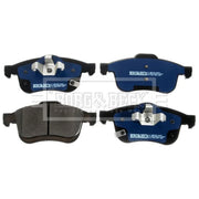 Borg & Beck Front Brake Vented Discs & Pads fits Fiat 500L 2013-2014 1.4 1.6