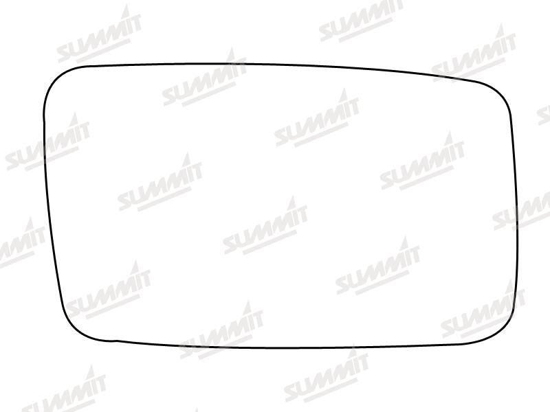Summit Stick-On Standard Mirror Glass fits Ford Sierra 84 on RHS Summit - Bars 4 Cars