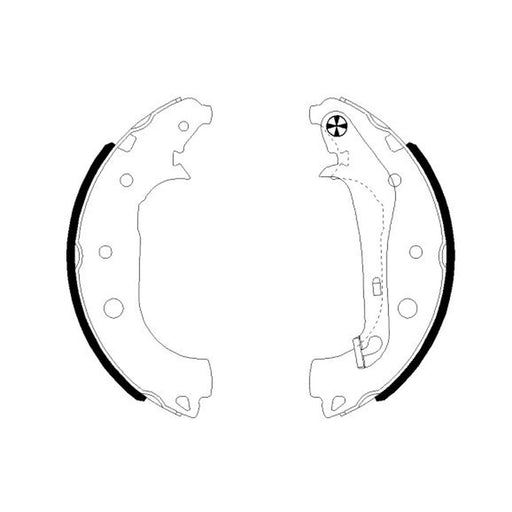 Mintex Brake Shoe Set Axle Kit fits Ford Ecosport 2012-2022 1.0 1.5 1.6 2.0