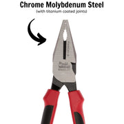 Teng Tools Heavy Duty Combination Plier TPR Grip 190mm Teng Tools - Dynamic Drive