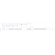 Juratek Brake Hydraulic Hose Line Front fits Volvo S60 II 2010-2018 2.0 3.0
