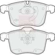 Apec Front Brake Pad Set fits Cadillac Bls 2006-2010 1.9 2.0 2.8