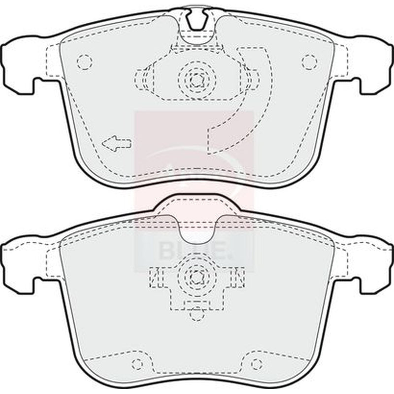 Apec Front Brake Pad Set fits Cadillac Bls 2006-2010 1.9 2.0 2.8