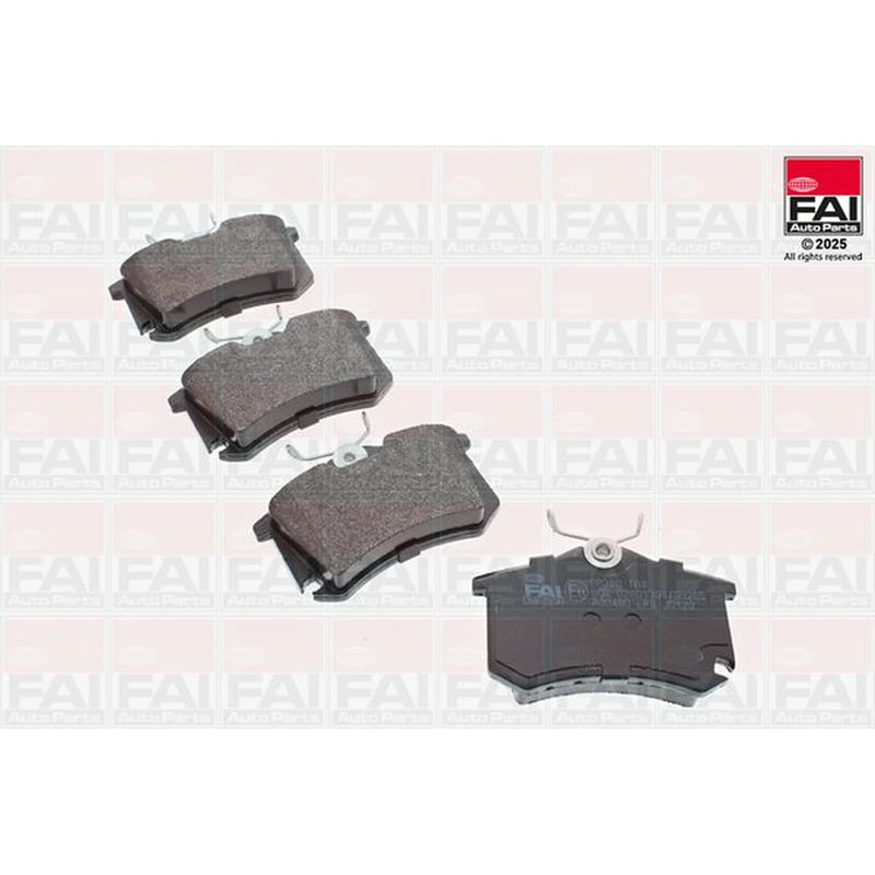 FAI Rear Brake Pad Set fits Audi A3 2003-2013 1.2 1.4 1.6 1.8 1.9 2.0