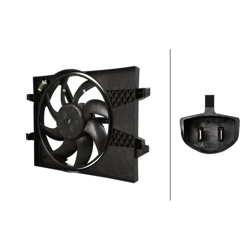 Hella Engine Cooling Fan fits Ford Fiesta V 2001-2010 1.25 1.3 1.4 1.6