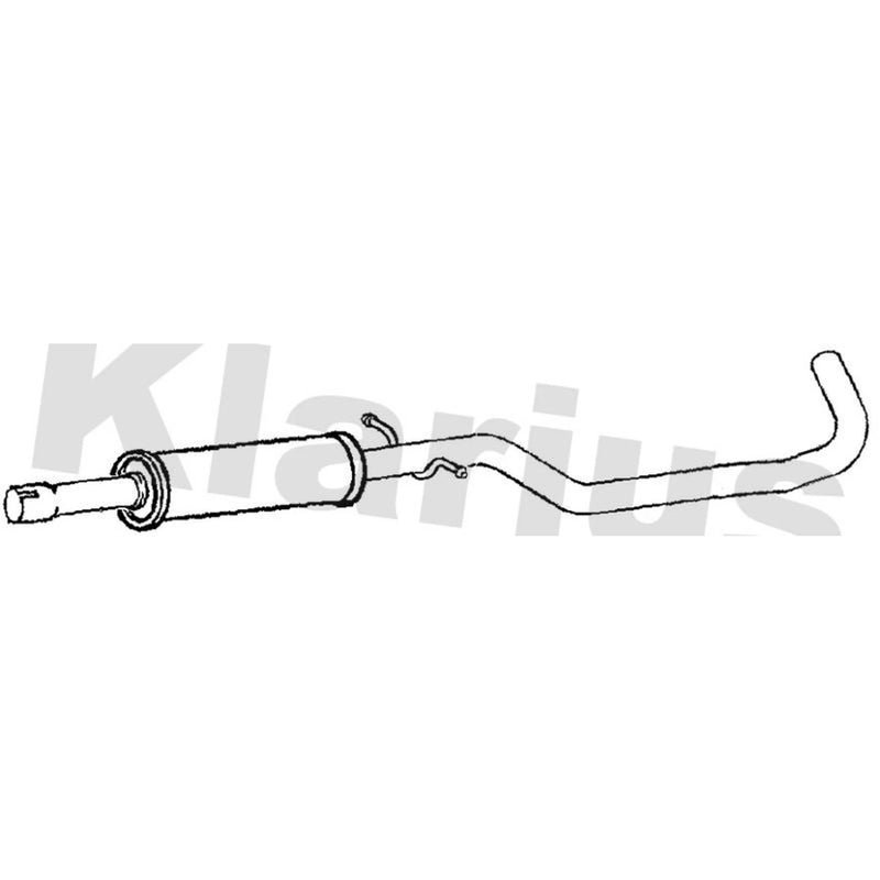 Klarius Box With Centre Pipe Centre fits Seat Leon 2013-2020 1.2