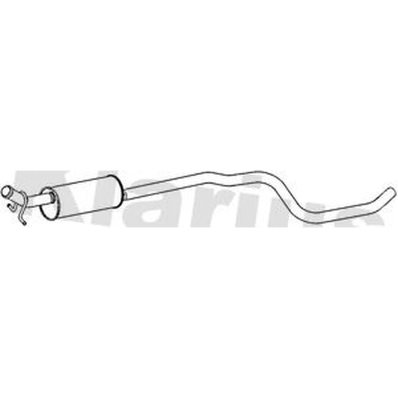 Klarius Box With Centre Pipe Centre fits Citroën C4 Grand Picasso II 2013-2018