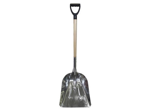 Faithfull Aluminium Grain Shovel Wood Handle Faithfull - Dynamic Drive