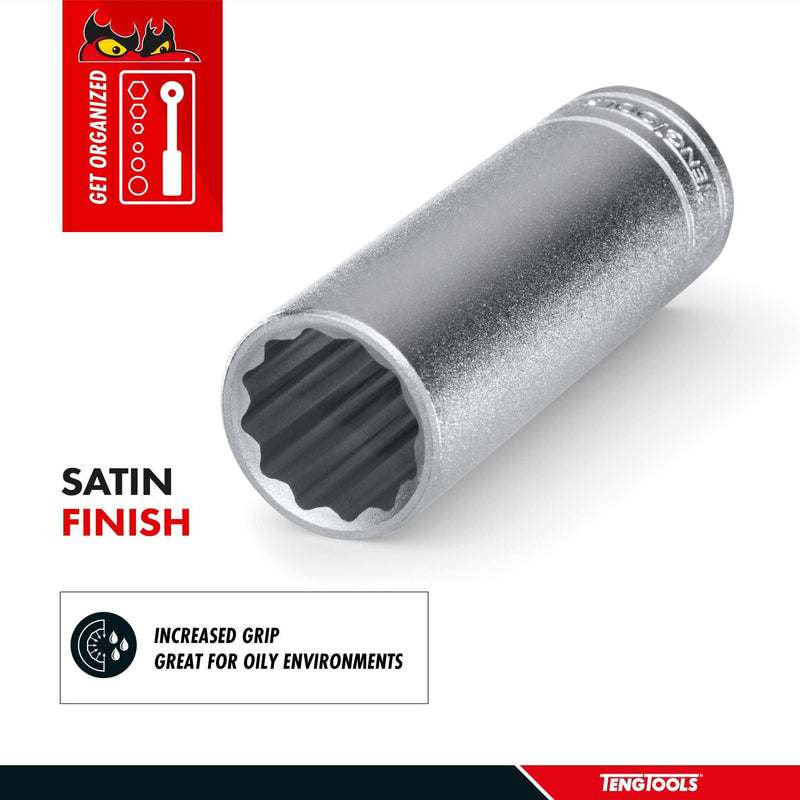 Teng Tools 1/2" Deep Socket 12 pt Metric 13mm Teng Tools - Dynamic Drive