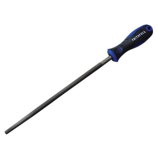 Faithfull Handled Round Second Cut Engineers File 250mm (10in) Faithfull - Dynamic Drive