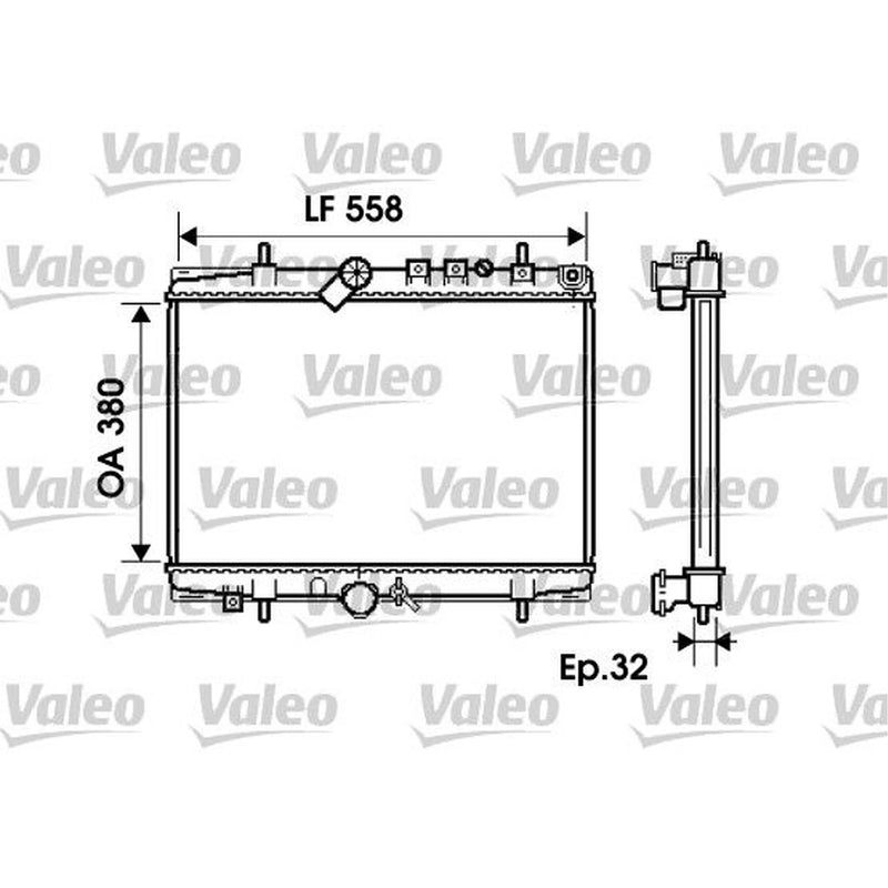 Valeo Engine Radiator 734280