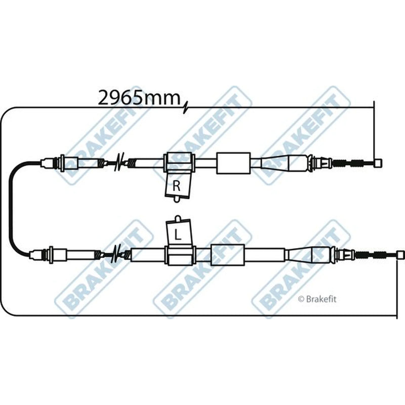 Apec Handbrake Cable Right Rear BBC3273