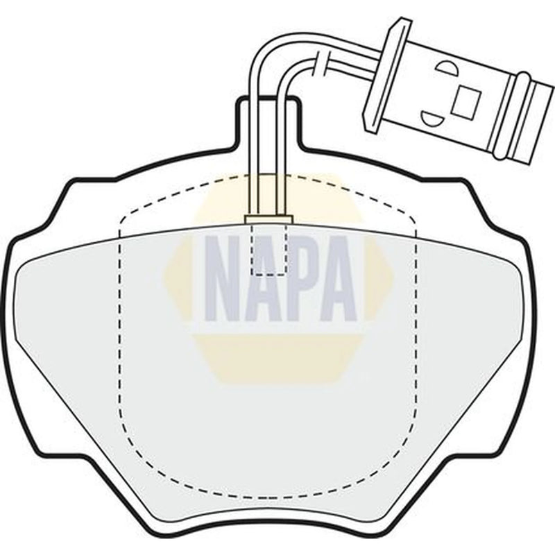 NAPA Rear Brake Pad Set fits Land Rover Defender 2011-2016 2.2