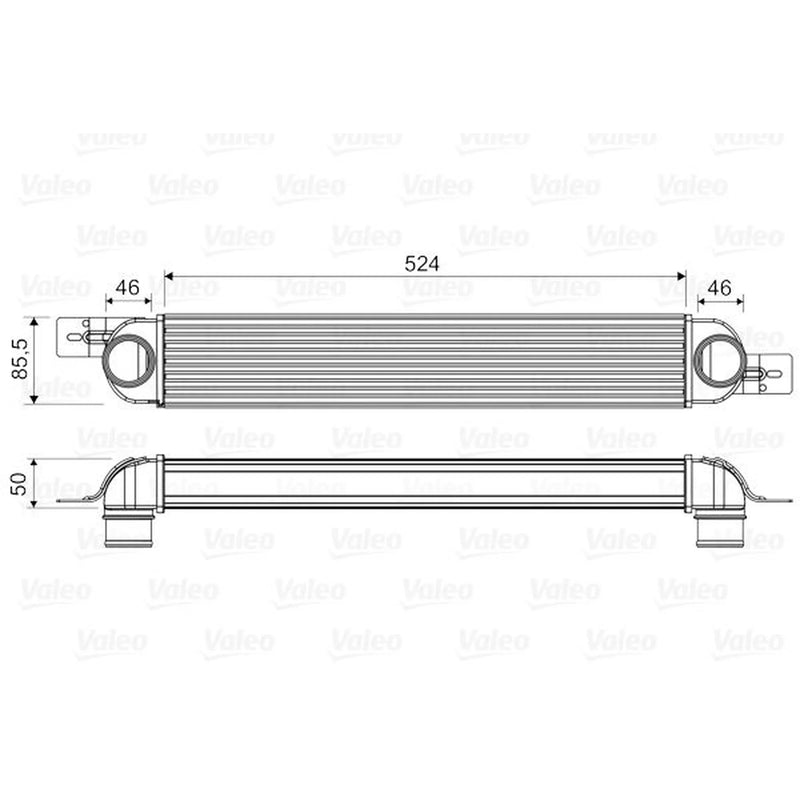 Valeo Intercooler (Charge Air Cooler) 818661