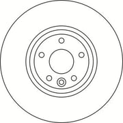 Abtex Front Brake Vented Discs & Pads fits Jaguar Xe 2015 on 2.0