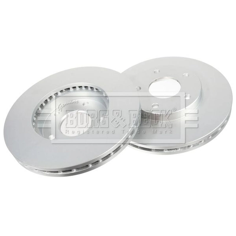 Borg & Beck Front Brake Vented Discs & Pads fits Infiniti I30 1997 on 3.0
