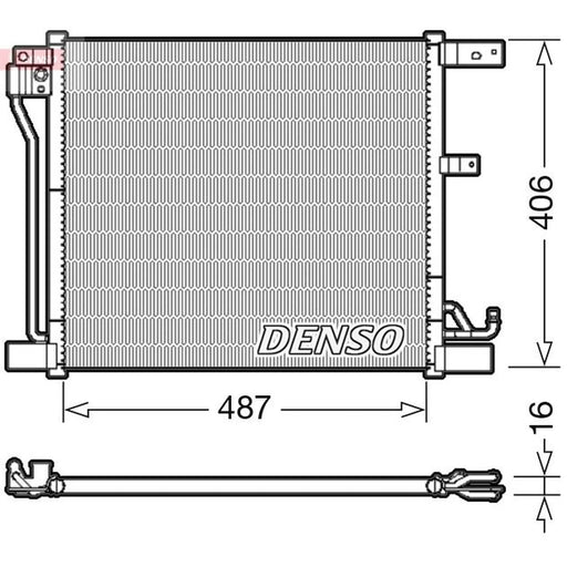Denso Air Conditioning Condenser fits Nissan Juke 2010-2019 1.6