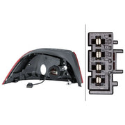 Hella Tail Light / Lamp LED Right fits VW Eos 2006-2015 1.4 2.0 3.6