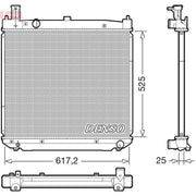 Denso Engine Radiator fits Toyota Hiace IV 2001-2006 2.5
