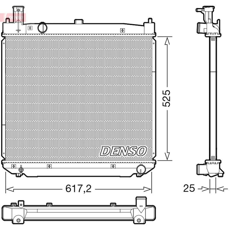 Denso Engine Radiator fits Toyota Hiace IV 2001-2006 2.5