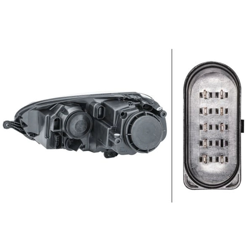 Hella Headlight Headlamp W5W Right fits VW Golf V 2003-2009 1.4 1.6 1.9 2.0