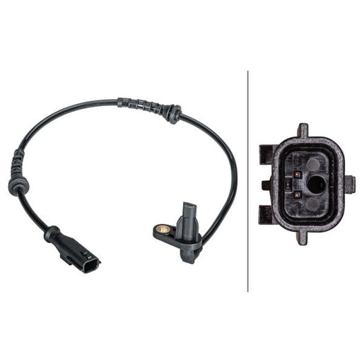 Hella ABS Wheel Speed Sensor Rear fits Dacia Logan 2004-2012 1.2 1.4 1.5 1.6