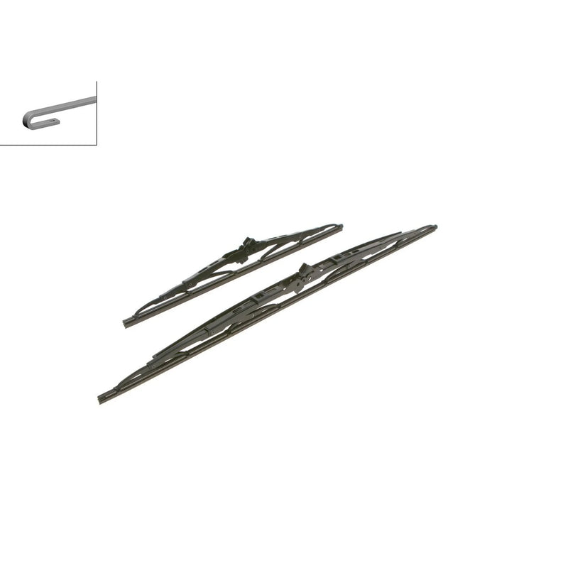 Bosch Front & Rear Super Plus Wiper Blade Set fits Toyota Picnic 1996-2001