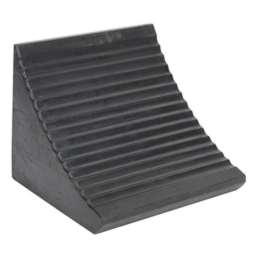 Sealey Heavy-Duty Rubber Wheel Chock Single WC12 Sealey - Dynamic Drive