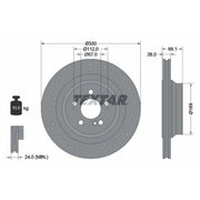 Textar 2 x Rear Brake Discs 92289603-x2