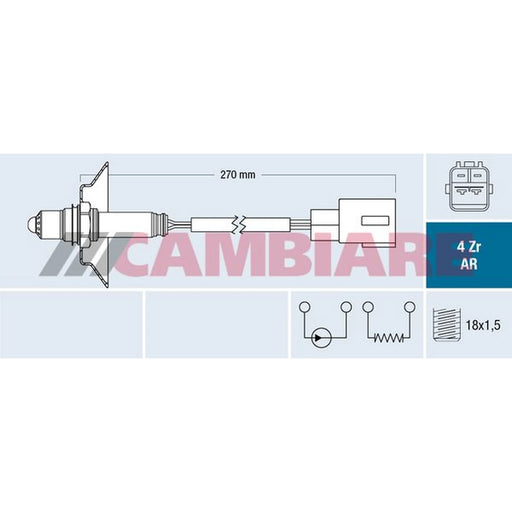 Cambiare O2 Lambda Oxygen Sensor before catalytic converter VE381853