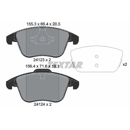 Textar Front Brake Pad Set 2412305