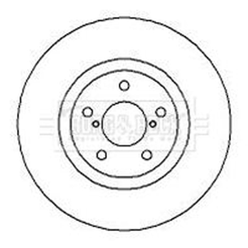 Borg & Beck Front & Rear Brake Discs & Pads fits Subaru Legacy IV 2003-2012