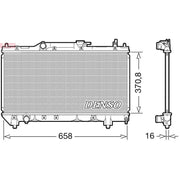Denso Engine Radiator DRM50117