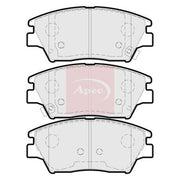 Apec Front Brake Pad Set fits Ssangyong Tivoli 2015 on 1.6