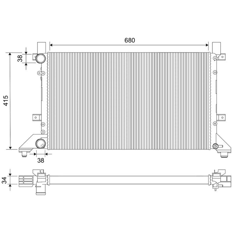 Valeo Engine Radiator 731605