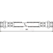 Apec Brake Hydraulic Hose Line Rear Right fits Hyundai Amica 1998-2003 1.0