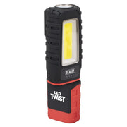 Sealey LED Twist Rechargeable Inspection Light 5W COB & 1W SMD LED601 Sealey - Dynamic Drive