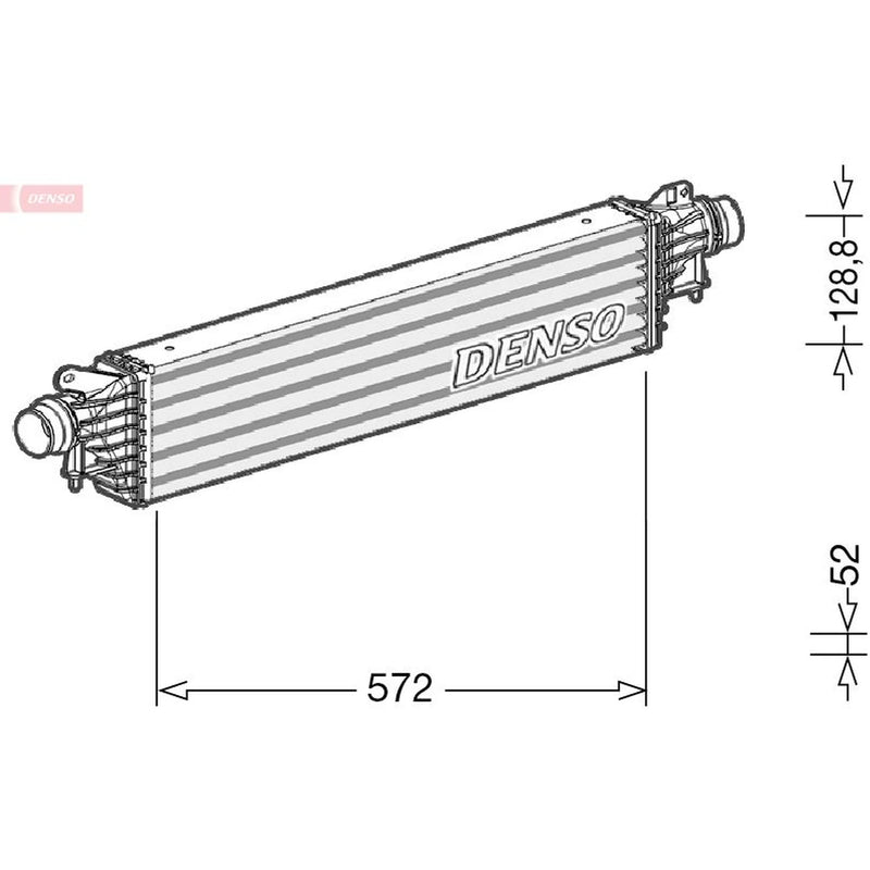 Denso Intercooler (Charge Air Cooler) fits Opel Corsa E 2014 on 1.3