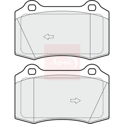 Apec Front Brake Pad Set fits Ford Focus I 2002-2004