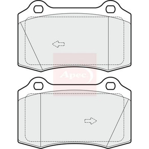 Apec Front Brake Pad Set PAD1704