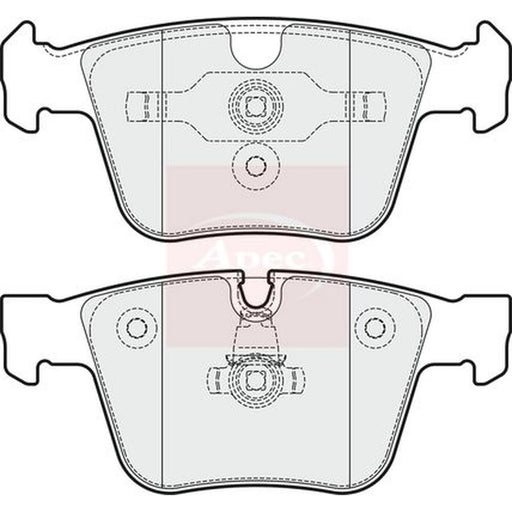 Apec Rear Brake Pad Set PAD1842