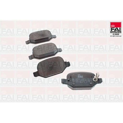 FAI Rear Brake Pad Set fits Fiat 500L 2012-2018 0.9 1.3 1.4 1.6