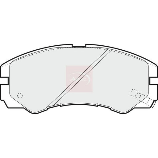 Apec Front Brake Pad Set fits Isuzu Mu Closed Off-Road 1989-1993 2.6