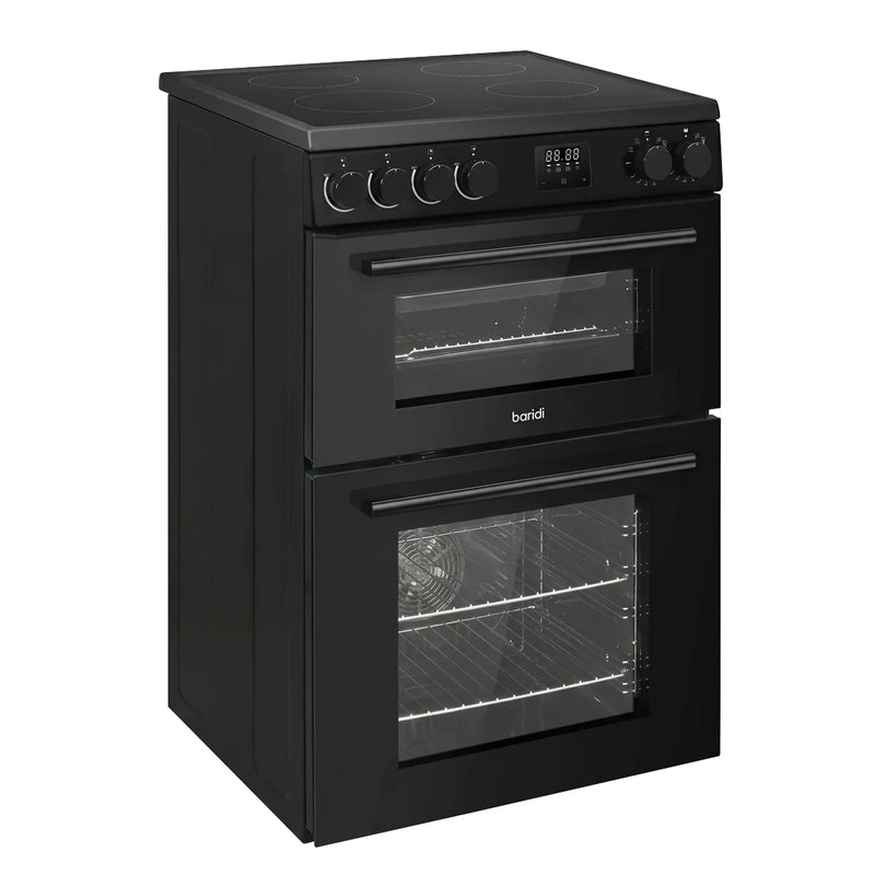 Baridi Freestanding Cooker DH429 60cm 99L Double Cavity - Black